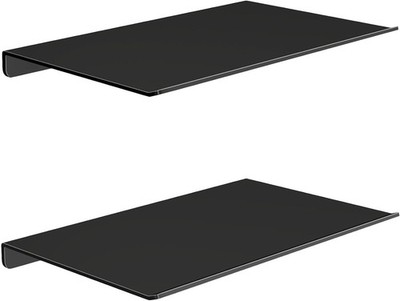  8'' Small Floating Shelves for Wall, Metal Wall Mounted Shelf for 8 IN Black