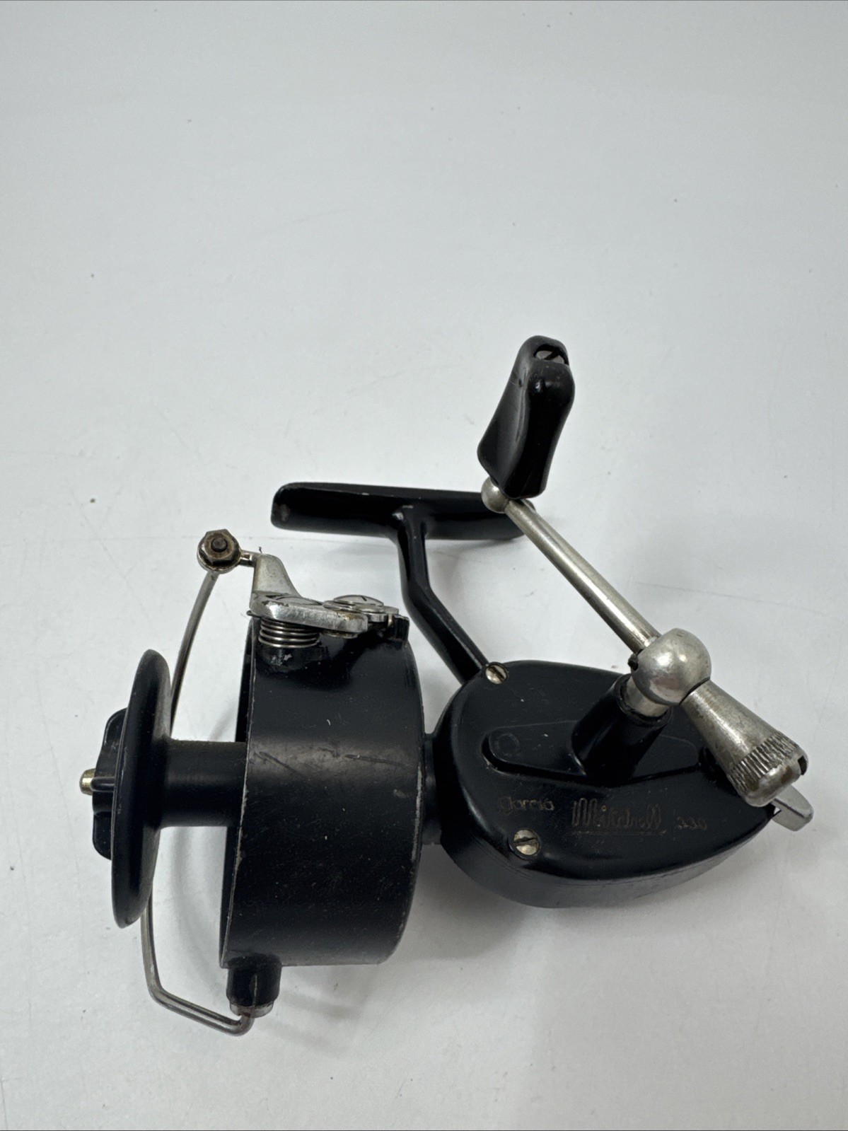 Vintage Garcia Mitchell 330 Fishing Spinning Reel Touch Bail works great
