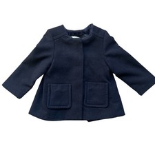 Richie House Little Girl s Classic Navy Coat - Size 4