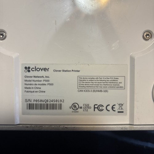 CLOVER STATION PRINTER P500 POS POINT SALE SYSTEM Great Price and Tested - Picture 7 of 9