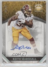 2016 Preferred Retail Crown Royale Rookie Platinum 42/50 Keith Marshall Auto 1u6