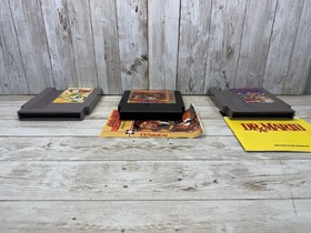 Lote de juegos NES Yoshi Dr Mario Road Runner Tengen + manuales Nintendo probados