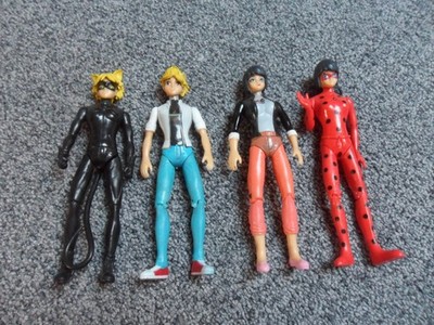 4 Figuren Lady Bug und Cat Noir