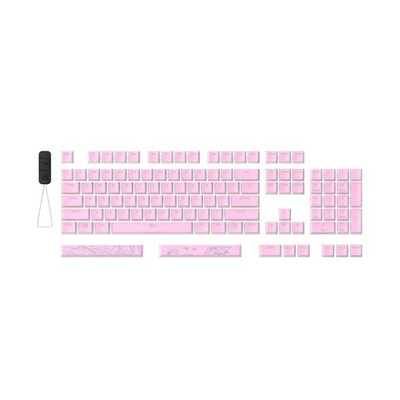 HyperX Pudding Keycaps 2 - Full Key Set - PBT - 112 Keys - Pink
