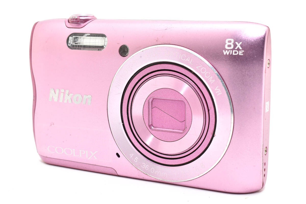 Nikon COOLPIX A300 Pink 20.0MP 8x Zoom Digital Camera From Japan