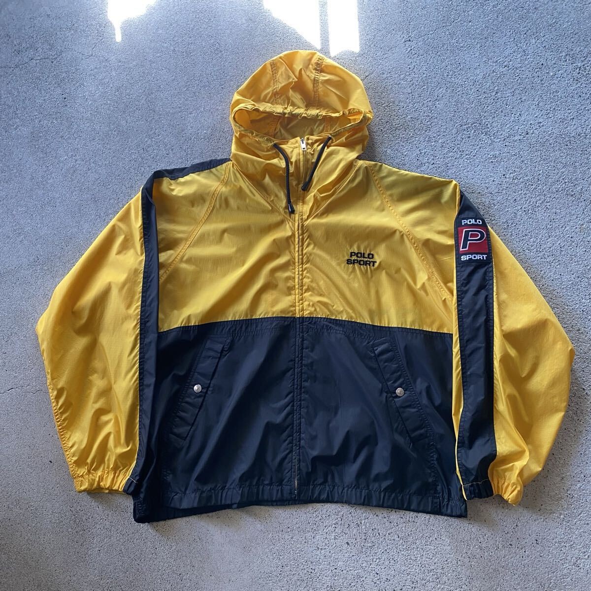 90 s POLO SPORT Nylon Zip Hoodie Polo Sport Ralph Lauren Vintage Used