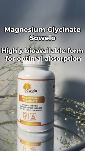 Glycinate de magnésium 375 mg - Comprimés - Formule haute absorption et douce - Sowelo - Vidéo 1 sur 1