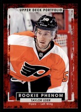 2015-16 UD Portfolio #221 Taylor Leier RC (ref 237956)