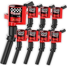 Super High Energy Ignition Coils for Ford F-150 F-250 F-350 4.6L 8 PACK Red 