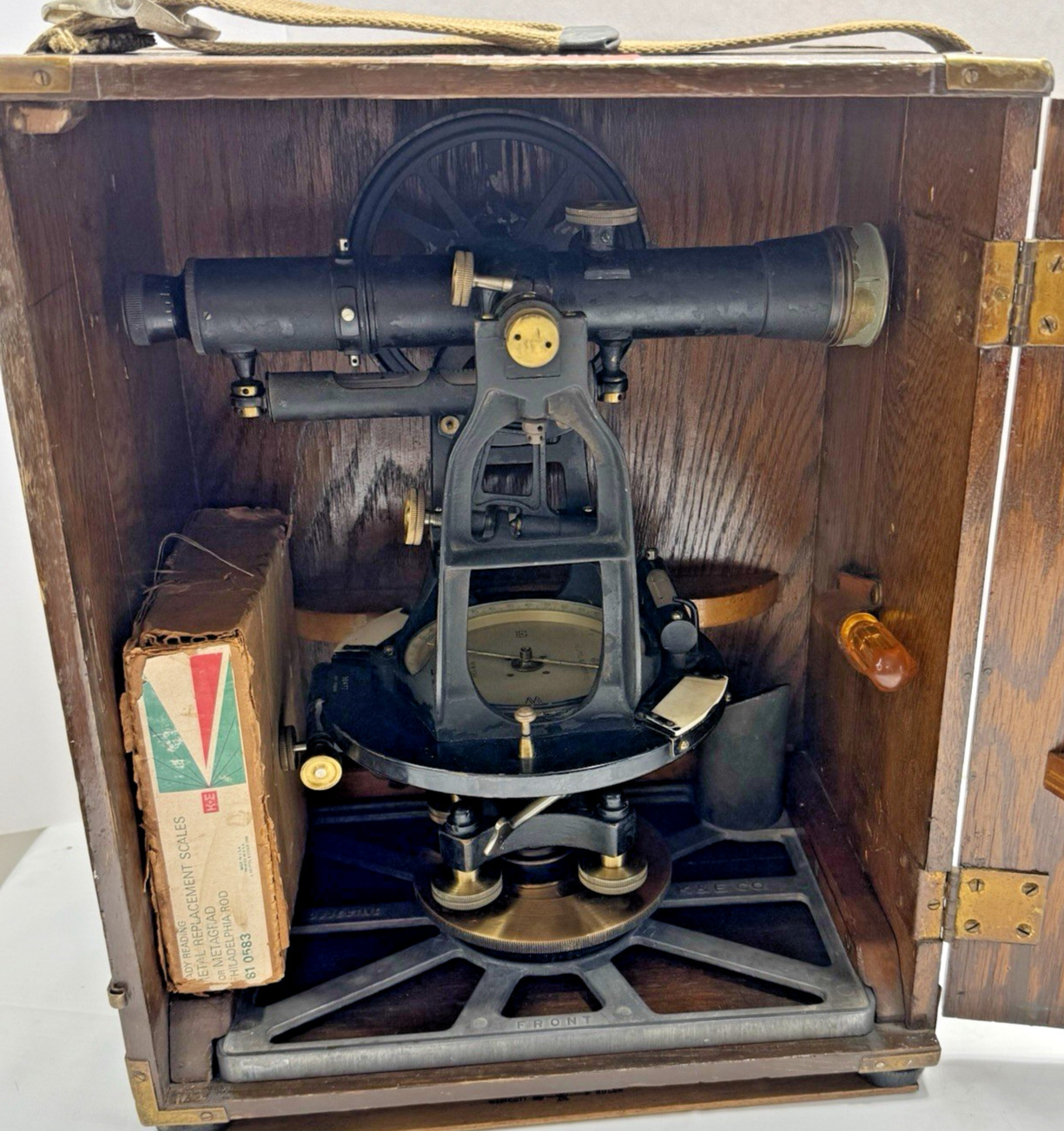 K&E Keuffel & Esser Paragon Engineers Transit Theodolite 5060 w Vertical Circle