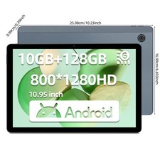 Android 14 Tablet 11" 10GB 128GB 1TB Octa Core 6800mAh Dual Camera Touchscreen
