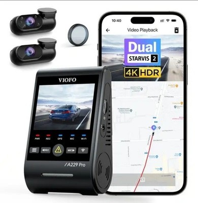 VIOFO A229 PRO 3CH: Die ultimative 4K+2K+1080P Dashcam, 5G, smarte Sprachsteuerung