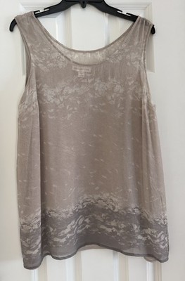 New Coldwater Creek taupe/beige top, Size L