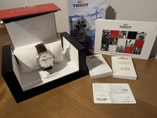 Tissot Visodate Automatic Watch with Brown Leather Strap and Stainless Steel