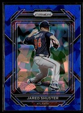 2023 Panini Prizm Baseball Blue Cracked Ice #8 Jared Shuster
