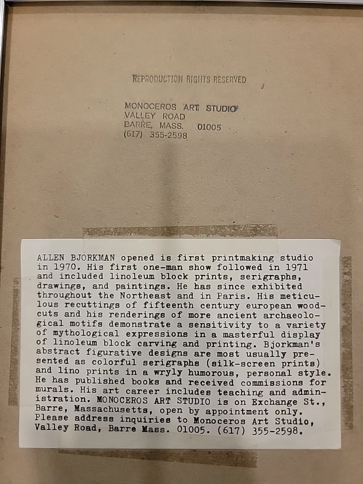 Original Pablo Picasso Pour Robie con Autenticación EXCELENTE ESTADO  Foto 4 de 4