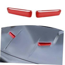 for Challenger Hood Scoop Insert Vents Cover Trim for Dodge Challenger Red