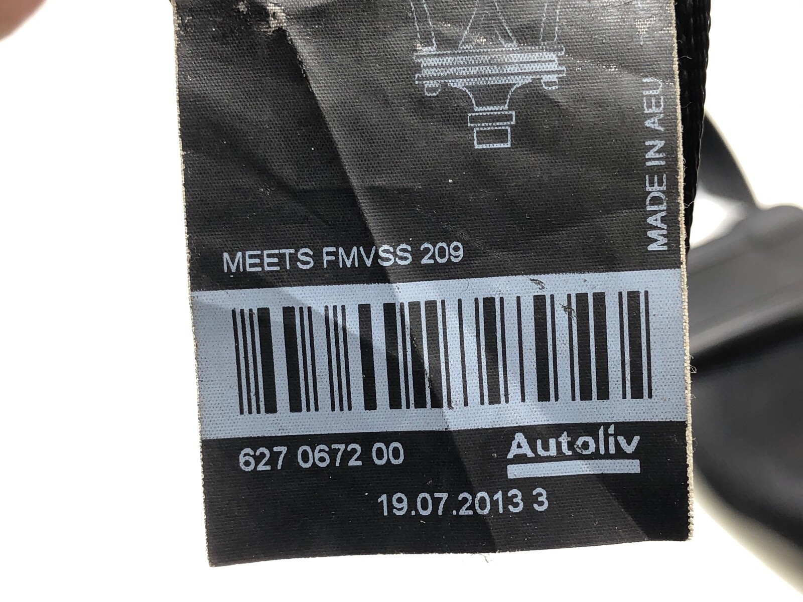 2014-2017 MASERATI GHIBLI RIGHT PASSENGER FRONT SEATBELT RETRACTOR OEM.