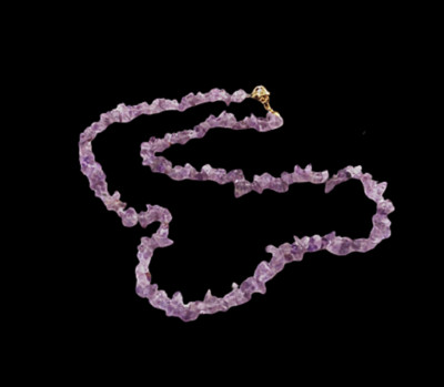 Amethyst Halskette getrommelt Edelstein Chip hilft Reinigung, Schutz, Clear Mind Calm