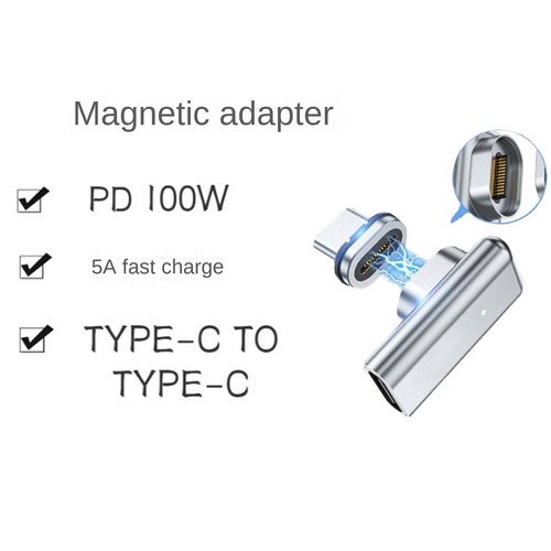 USB C Magnetic Adapter 24Pins Type C Connector 40Gbp/S PD 100W Fast6117 - Zdjęcie 4 z 9