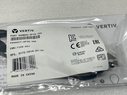NEW VERTIV SFIQ-VGA Server Interface Module Access Cable for KVM switch sfiqvga - Afbeelding 8 van 8