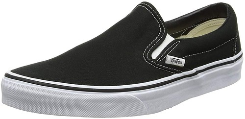 Vans Classic Slip-on Skate Shoes (Black/White) Size US Men’s 10 / Women’s 11.5
