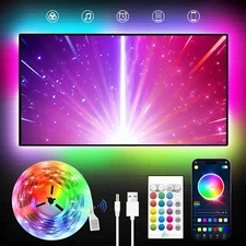 TV LED Backlight 23ft TV LED Lights for 70-100 Inch RGB LED Lights for TV wit...