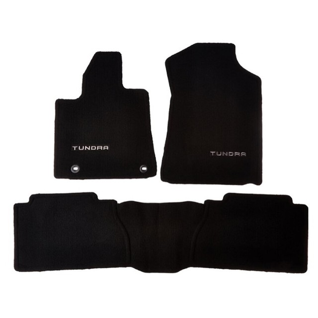 Genuine Toyota 20132021 Tundra CrewMax Black Carpet Floor Mats Set 3pc for sale online eBay