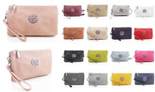 Ladies Soft Designer Look Fashion Wristlet Women Girls Purse Mini Crossbody Bags