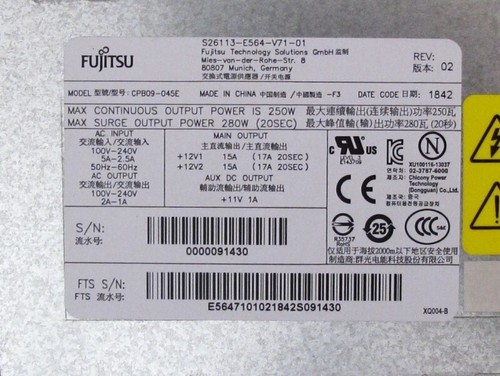 LOT 10 xFUJITSU Primergy TX1320 M3 G4560 3.50GHz 2-C, 16GB RAM, 300GB, DVD_NO OS - Picture 10 of 12