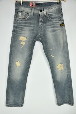 G-Star Raw Attacc Straight Force Denim Vintage Destroy Men's Jeans