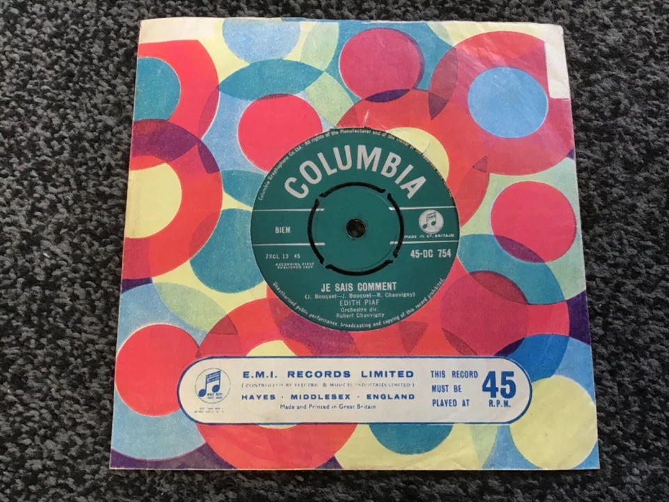 EDITH PIAF - MILORD 1959 UK SINGLE COLUMBIA DC 754 EXCELLENT CONDITION - Image 2 of 4