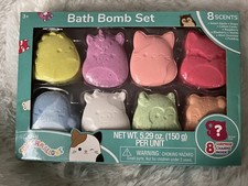 Squishmallows Bath Bomb Set 8 Count with Surprise Charms Sealed Box New