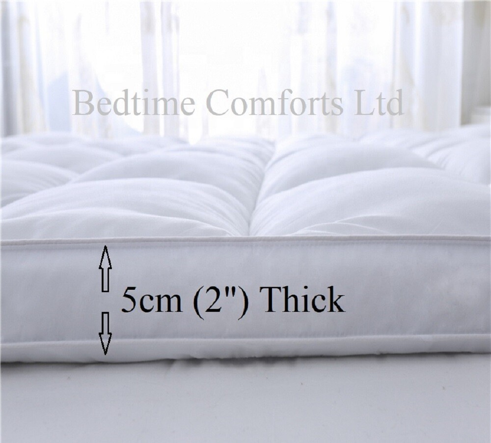 CARAVAN / MOTORHOME QUILTED MATTRESS TOPPER (Various Sizes) PREMIUM