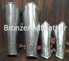 Medieval Bracers with Greaves Protection for Men Arm and Leg Guard Handmade gift