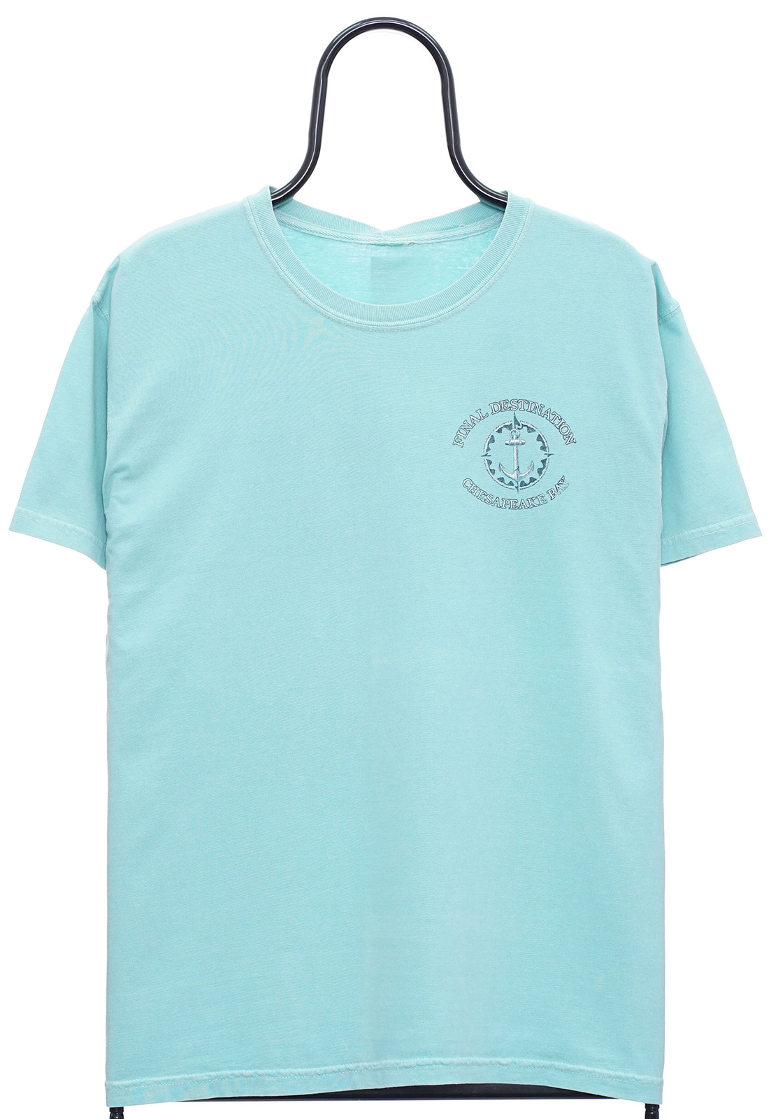 Graphic TShirt Chesapeake Bay Sailing Sea Summer Vintage Blue - M-image