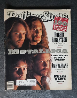 Rolling Stone Magazine Issue 617 November 14, 1991 Metallica Top