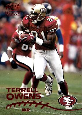 1998 Pacific Paramount #210 Terrell Owens Copper