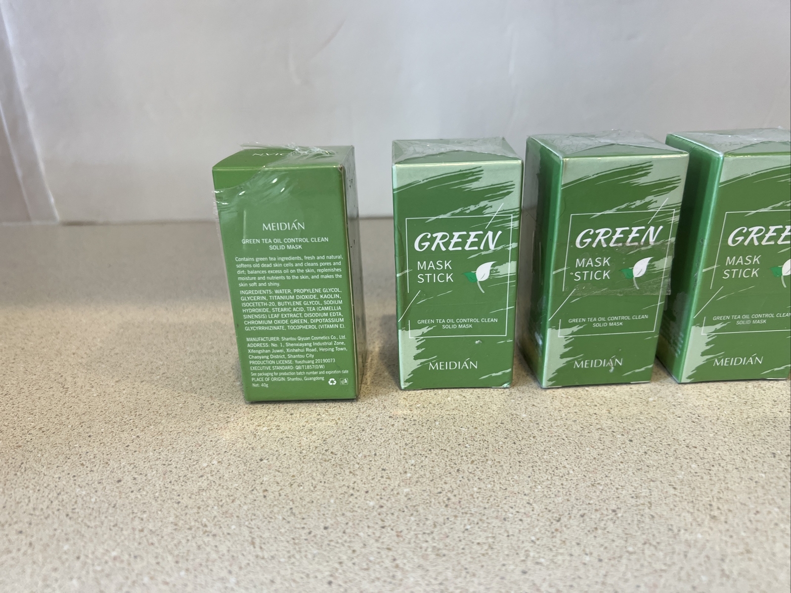 Pack of 6 Meidian Green Mask Stick Deep Cleansing Green Tea Oil Control