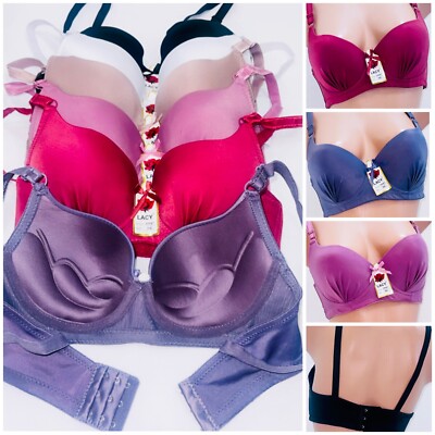 Lot 6Pack Underwire Cool Push Up Bras The Bra That Has It All Enhance Your Style