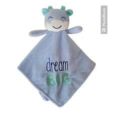 Baby Starters Blue Giraffe Lovey Dream Big Security Blanket Plush Satin 