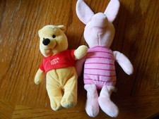 Winnie the Pooh Bear  Piglet Plush Lot - READ DESCRIPTION VGC