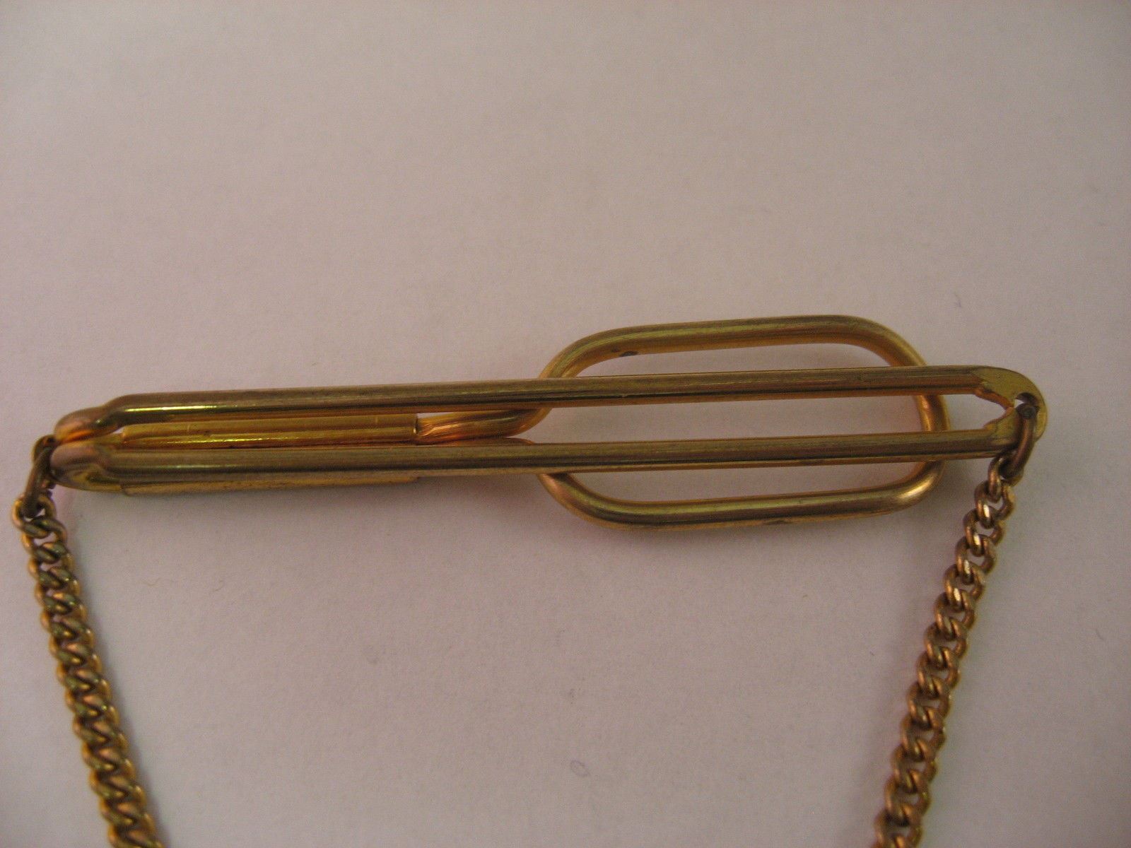 Rare ART DECO TRIPLE BLUE JEWEL Vintage Mens Tie Bar … Gem