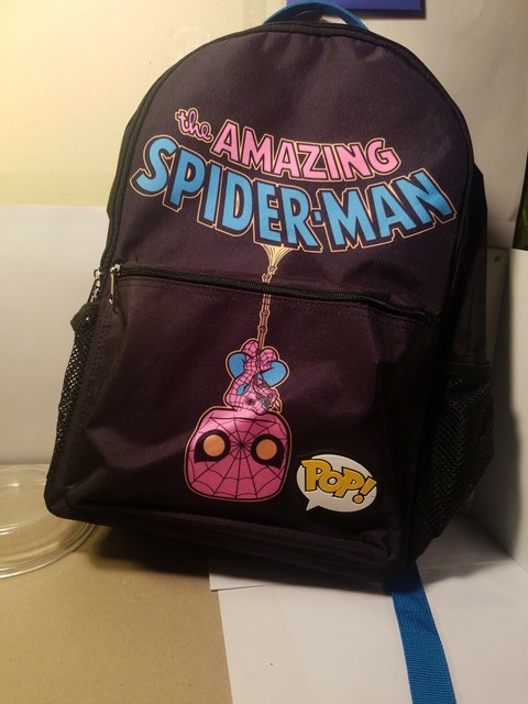 Funko Pop Marvel Black Light Spiderman Backpack Target With 2 Pockets For Sale Online Ebay