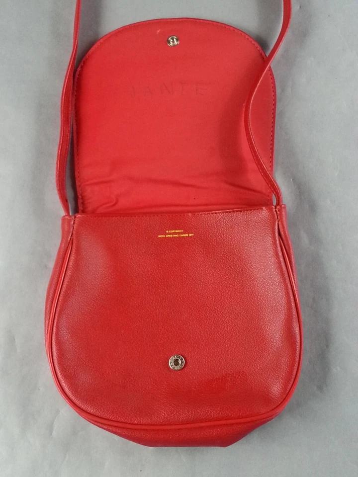 Cartera vintage 1977 Roth Kids roja una palabra amable puede convertir un día nublado en sol Foto 3 de 4