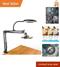 6-Inch Dimmable Ring Light with Adjustable Phone Arm for Streaming and Recording