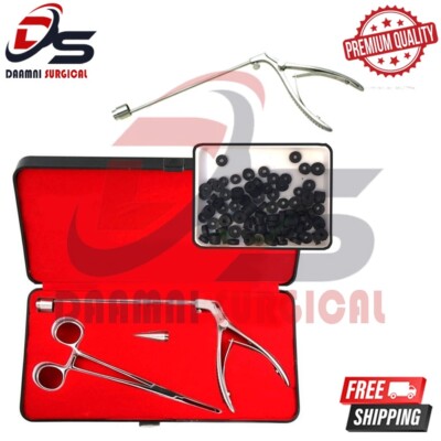 Hemorrhoid Suction Ligator With 100 bands Instrument kit