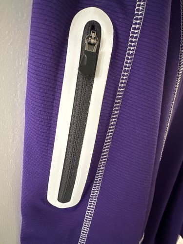 LSU Columbia Golf Pullover Omni Wick Purple Louisiana State University Tigers Lg - Picture 2 of 9