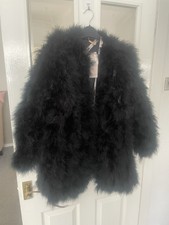 House Of Cb Roberta Feather Coat M
