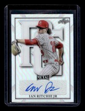 2021 Leaf Perfect Game All-American Auto Blank Back Silver Ian Ritchie Jr 1/1